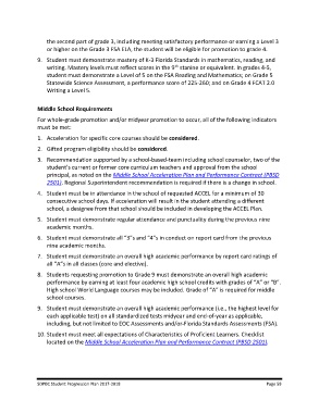 Student Testing / FSAA Achievement Levels